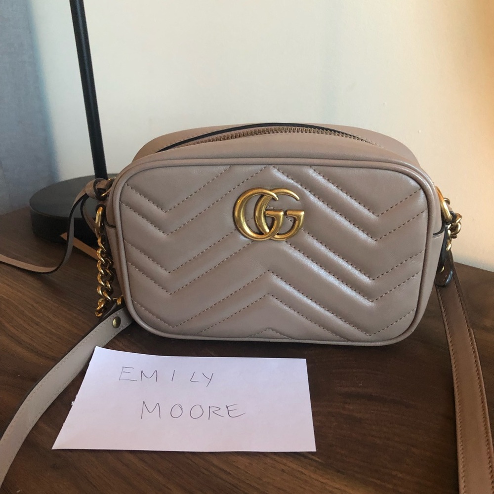 SOLD - Gucci Mini Marmont Camera Bag